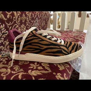 Coach calf hair tennis shoe